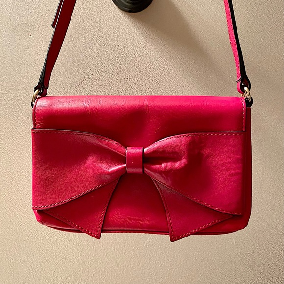 Kate Spade crossbody leather bag in red - Picture 1 of 9